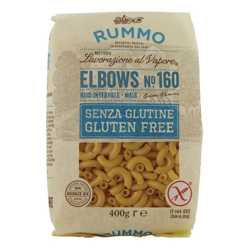 Rummo Elbows N.160 Pasta Senza Glutine 400g
