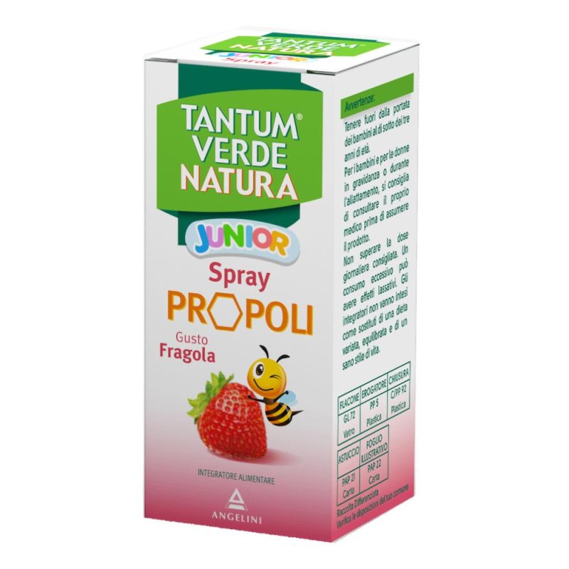 Tantum Verde Natura Junior Spray gola Propoli 25ml Tantum Verde Natura Junior Spray gola Propoli 25ml