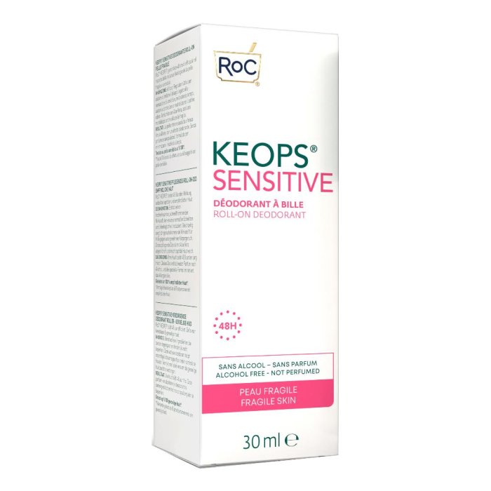Roc Keops Deodorante Roll-On Sensitive Pelle Sensibile 30ml Roc Keops Deodorante Roll-On Sensitive Pelle Sensibile 30ml