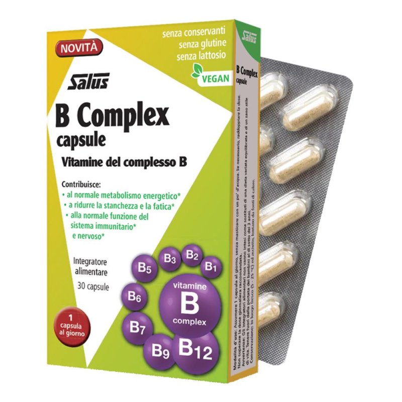 B Complex 30 capsule integratore complesso vitamine del gruppo B B Complex 30 capsule integratore complesso vitamine del gruppo B