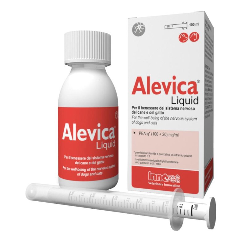 Alevica Liquid Integratore per Reintegrare le Riserve Endogene di PEA e Neutralizzare i Radicali Liberi 100 ml Alevica Liquid Integratore per Reintegrare le Riserve Endogene di PEA e Neutralizzare i Radicali Liberi 100 ml