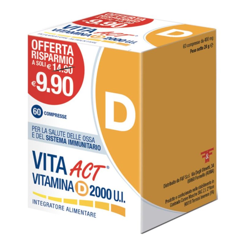 Vita D Act Vitamina D3 2000UI 60 Compresse Vita D Act Vitamina D3 2000UI 60 Compresse