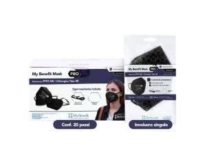 MY BENEFIT Mask FFP2 Nera 1pz