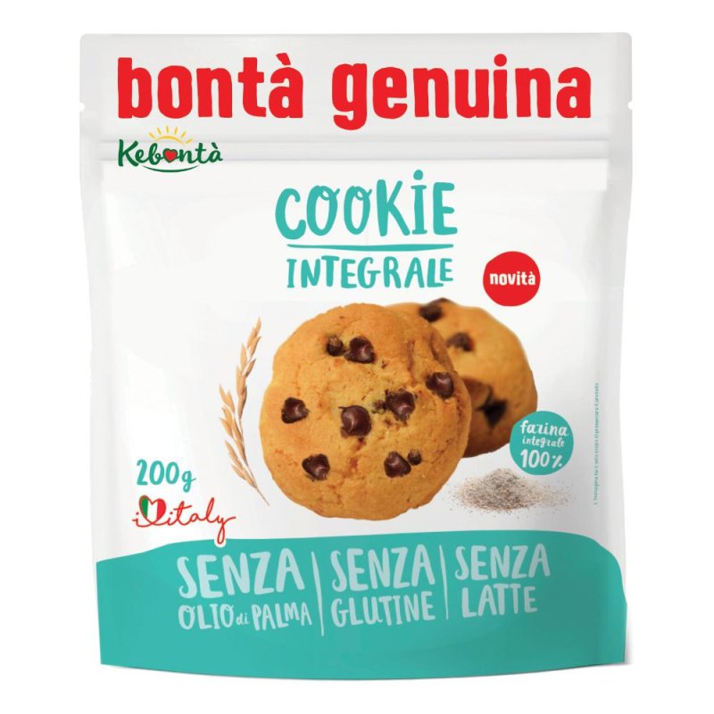 Kebont&agrave;  cookie integrale 200 g - biscotti integrali frollini