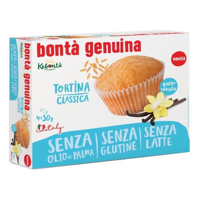 Kebont&agrave; tortina classica vaniglia - tortina soffice gusto vaniglia