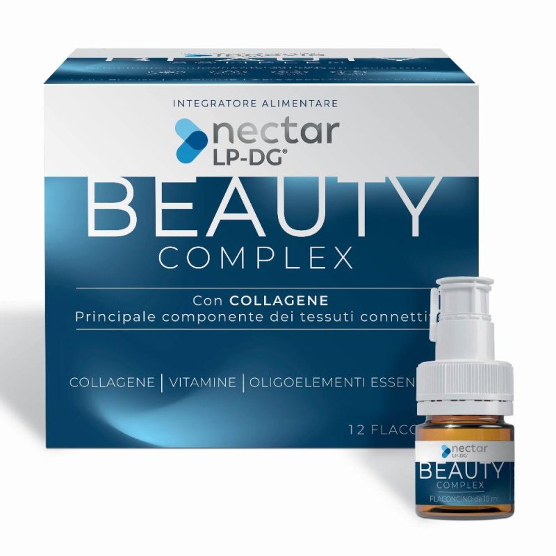 NECTAR LP DG Beauty Complex Collagene Integratore Alimentare 12x10ml NECTAR LP DG Beauty Complex Collagene Integratore Alimentare 12x10ml