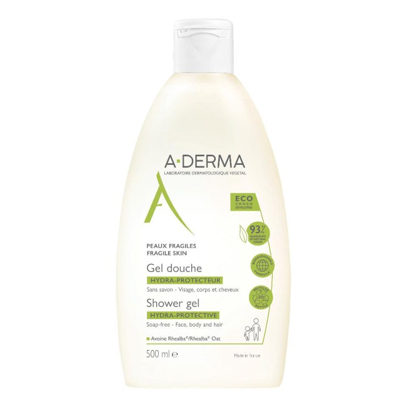 A-Derma Les Indispensables - Hydra Gel Doccia Protettivo 500ml A-Derma Les Indispensables - Hydra Gel Doccia Protettivo 500ml