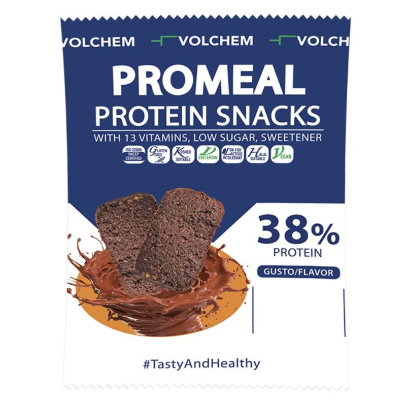 Volchem Integrazione Alimentare Sportiva Promeal Protein Nocciola Barrette Snack 3x12,5 g Volchem Integrazione Alimentare Sportiva Promeal Protein Nocciola Barrette Snack 3x12,5 g