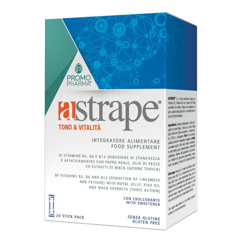 Promopharma Astrape Integratore Alimentare Tono e Vitalità 20 Stick Promopharma Astrape Integratore Alimentare Tono e Vitalità 20 Stick