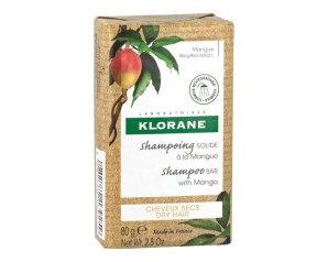 Klorane Shampoo Solido Mango Capelli Secchi 80g