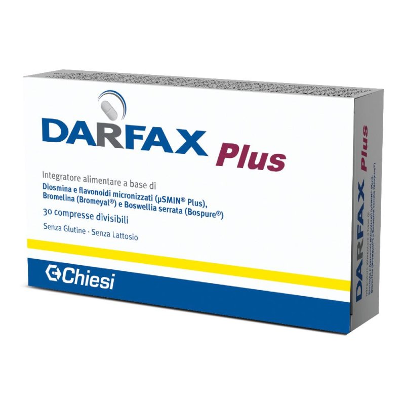 Darfax Plus Integratore Drenaggio e Microcircolo, 30 Compresse Darfax Plus Integratore Drenaggio e Microcircolo, 30 Compresse