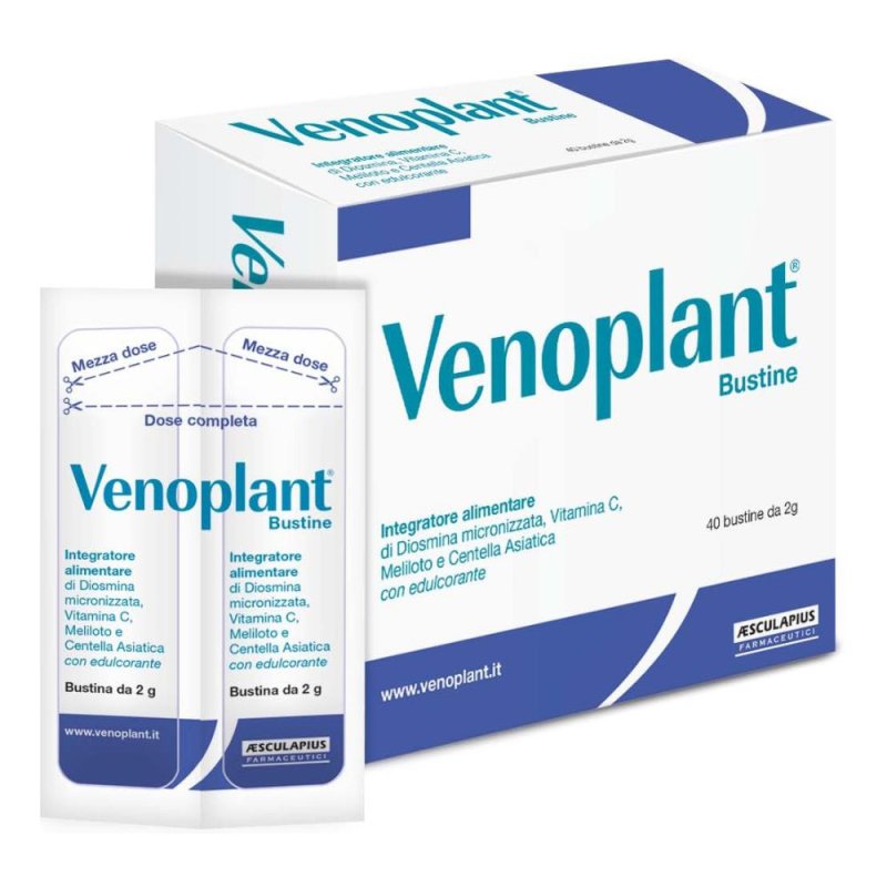 Venoplant 40 Bustine 2 g Integratore per la Circolazione Venosa e Benessere delle Gambe Suresi Venoplant 40 Bustine 2 g Integratore per la Circolazione Venosa e Benessere delle Gambe Suresi