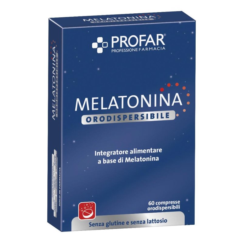 Profar Melatonina Orodispersibile Integratore Alimentare 60 compresse Profar Melatonina Orodispersibile Integratore Alimentare 60 compresse