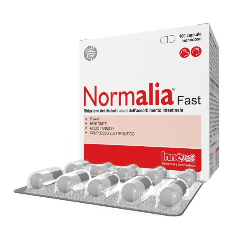 Normalia Fast Integratore Alimentare in Capsule - 100 Capsule per il Benessere Intestinale Normalia Fast Integratore Alimentare in Capsule - 100 Capsule per il Benessere Intestinale
