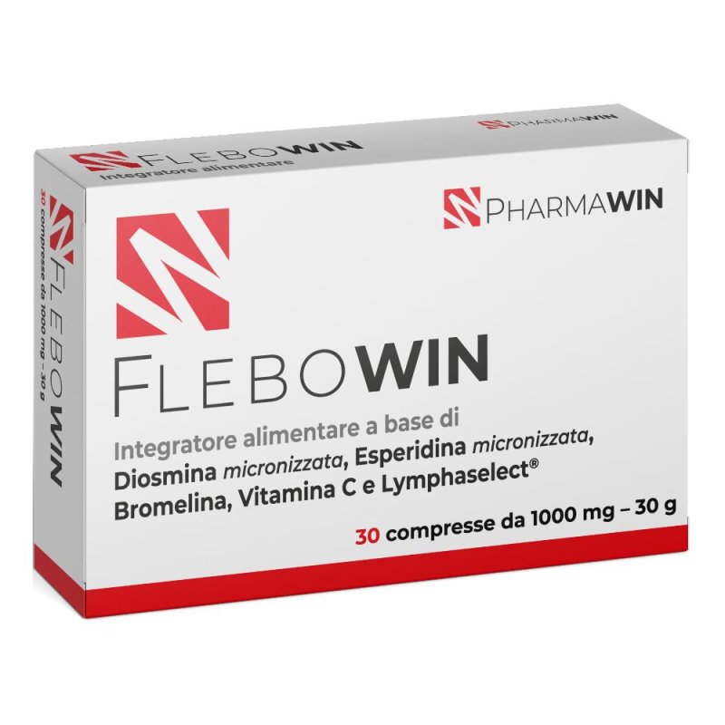 Flebowin 30 Compresse Integratore per la Circolazione Venosa e Gambe Pesanti Flebowin 30 Compresse Integratore per la Circolazione Venosa e Gambe Pesanti