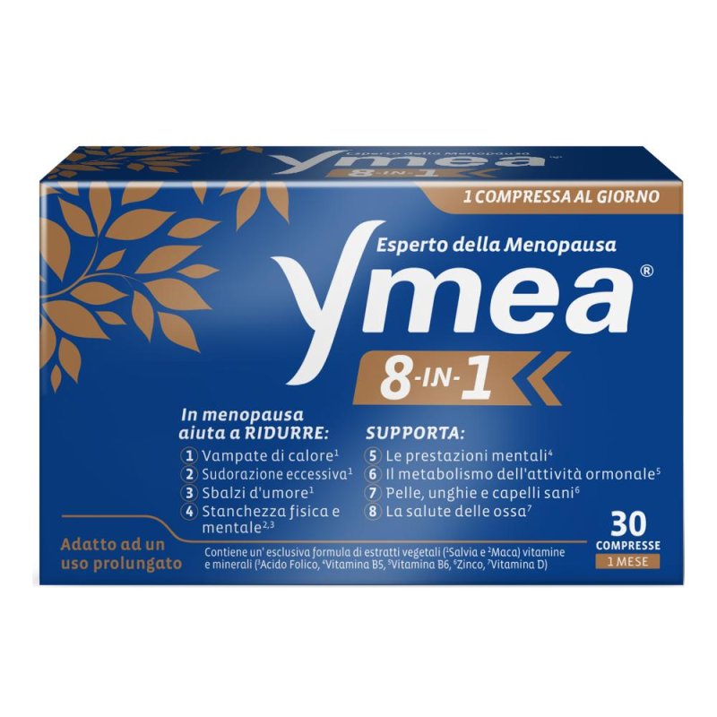Ymea 8 in 1 - Integratore per i disturbi della menopausa 30 compresse Ymea 8 in 1 - Integratore per i disturbi della menopausa 30 compresse