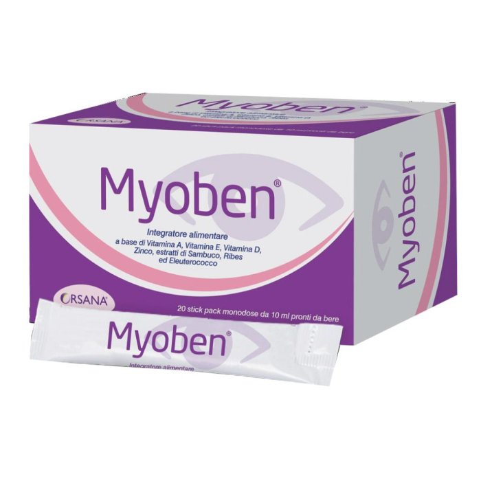 Myoben Integratore Alimentare, 20 Stick Pack Myoben Integratore Alimentare, 20 Stick Pack