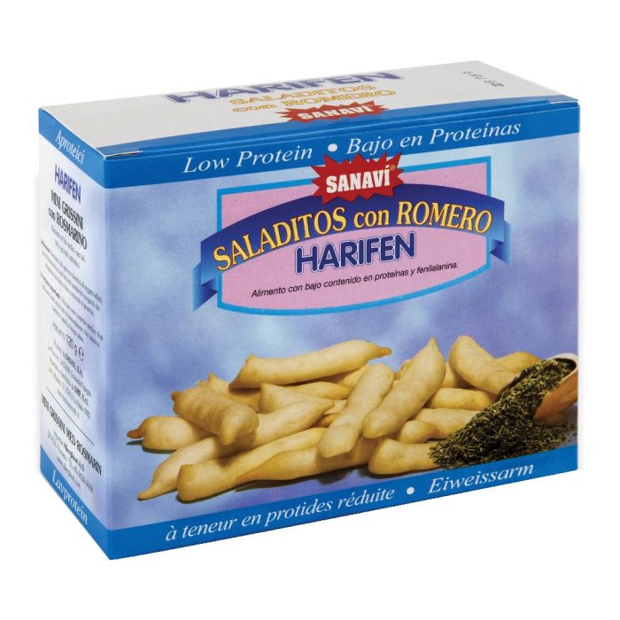 Harifen Saladitos al Rosmarino 4x30g Snack Salato Croccante &ndash; Saladitos Gustosi per Aperitivo e Spuntino