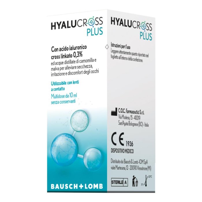 Hyalucross Plus acido ialuronico cross linkato fiala da dieci millilitri per trattamento estetico viso collo e d&eacute;collet&eacute;