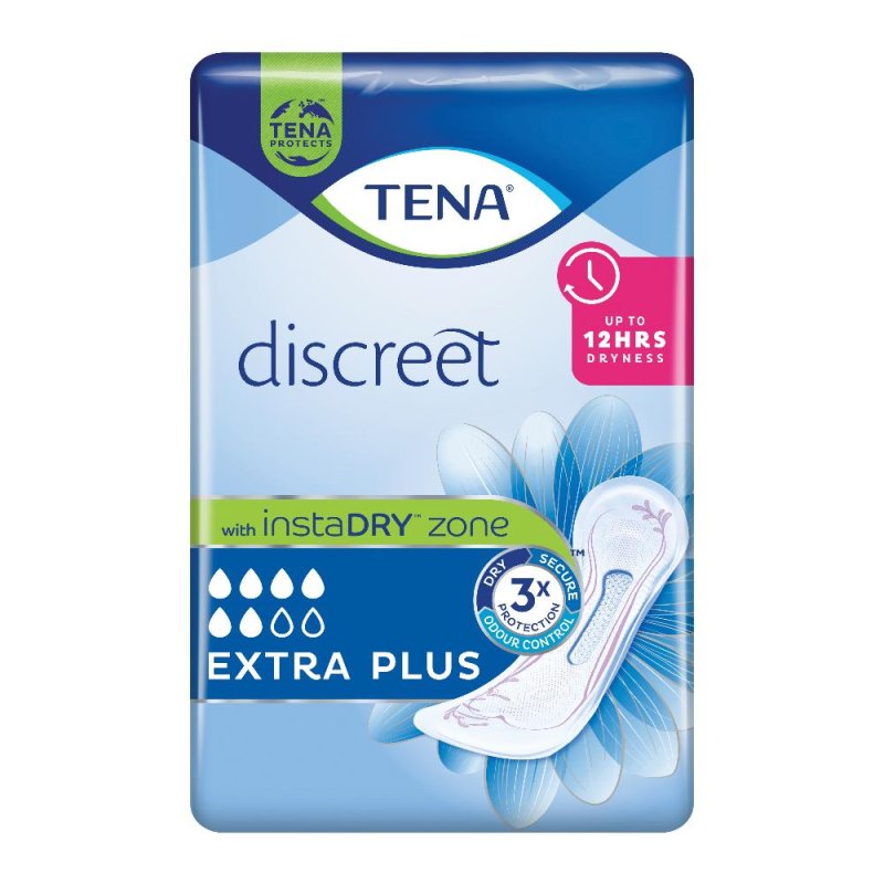 Tena discreet extra plus assorbenti per perdite urinarie 16 pezzi