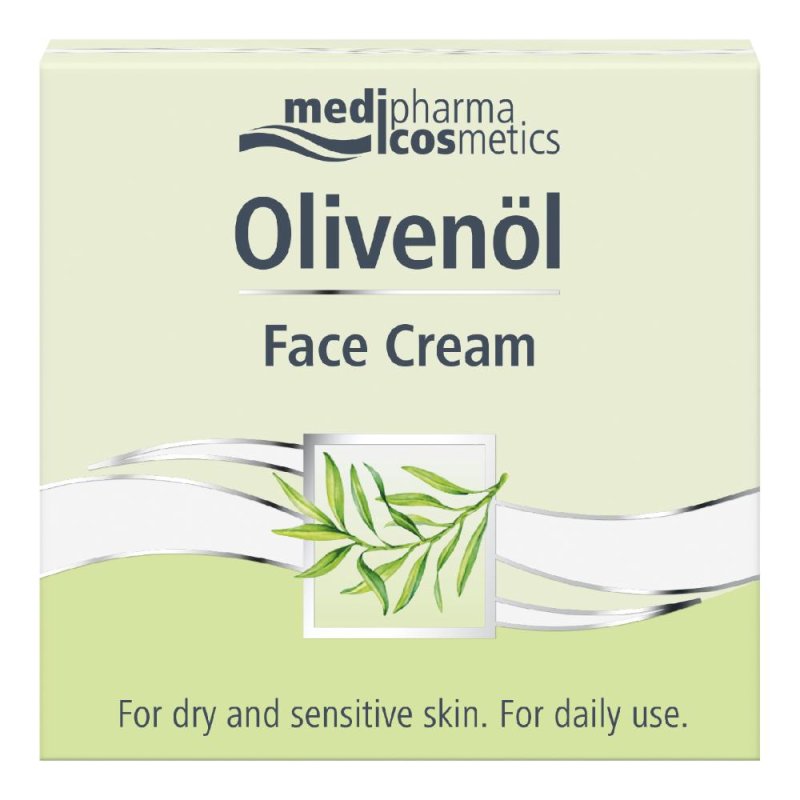 Medipharma Olivenol Face Cream Crema Viso Idratante all&rsquo;Olio d&rsquo;Oliva per Pelli Secche e Sensibili 50 ml