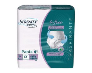 Serenity Pants Mutandina Assorbente per Incontinenza Taglia Media, 10 Pezzi