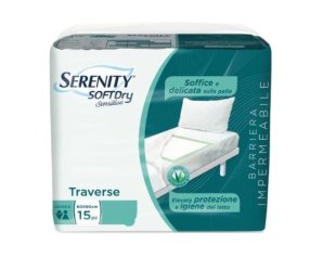 Serenity Soft Dry Sensitive Traversa Assorbente Super 60x90 15 Pezzi
