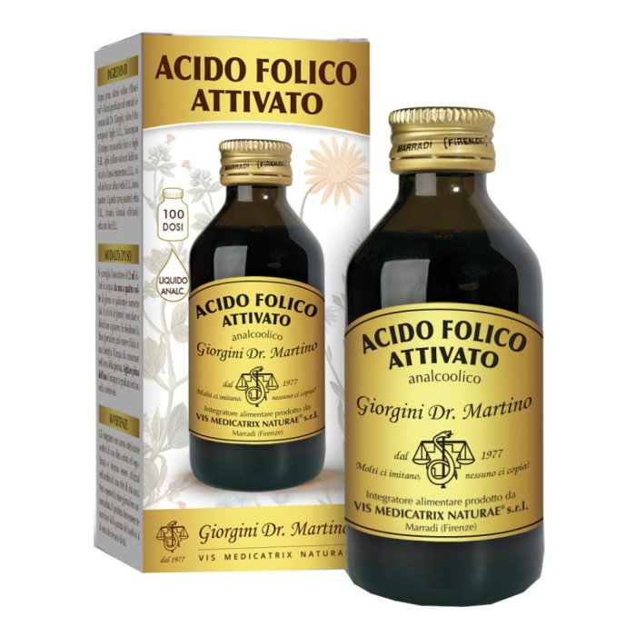 Dr. Giorgini Acido Folico Attivato Liquido Analcolico 100ml Dr. Giorgini Acido Folico Attivato Liquido Analcolico 100ml