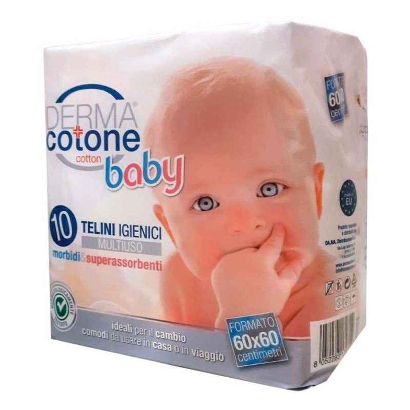 Dermacotone Telini Igienici per Bambino 60x60 cm 15 Pezzi – Teli Assorbenti in Cotone per Cambio Pannolino e Fasciatoio Dermacotone Telini Igienici per Bambino 60x60 cm 15 Pezzi – Teli Assorbenti in Cotone per Cambio Pannolino e Fasciatoio
