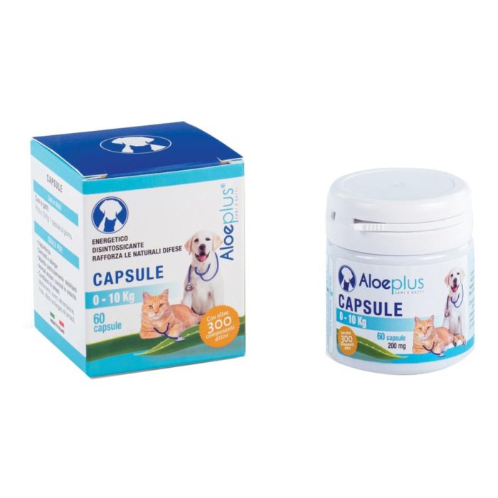 Aloe Plus Capsule Cani e Gatti Stimola le Difese Immunitarie 0-10Kg 60capsule