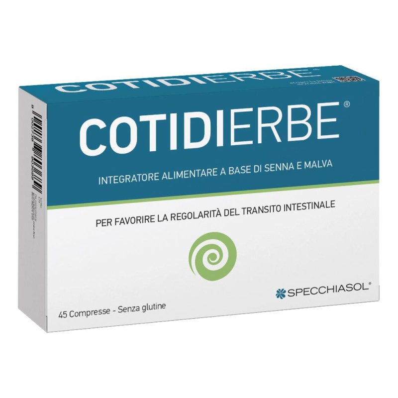Cotidierbe Specchiasol 45 Compresse Integratore per la Regolarit&agrave; del Transito Intestinale