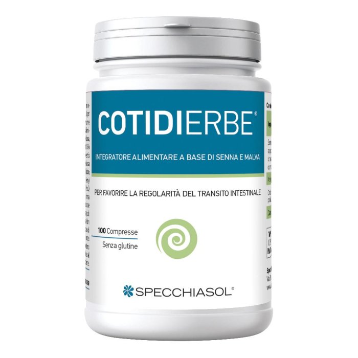 Cotidierbe - Integratore Alimentare per la Regolarità Intestinale 100 compresse Cotidierbe - Integratore Alimentare per la Regolarità Intestinale 100 compresse