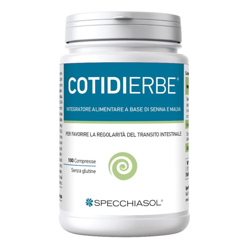Cotidierbe - Integratore Alimentare per la Regolarità Intestinale 100 compresse Cotidierbe - Integratore Alimentare per la Regolarità Intestinale 100 compresse