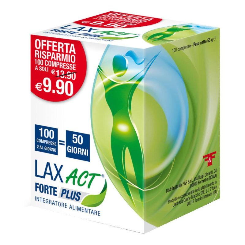 Lax Act Integratori Alimentari 13 Forte Plus Intestino Pigro 100 Compresse Lax Act Integratori Alimentari 13 Forte Plus Intestino Pigro 100 Compresse