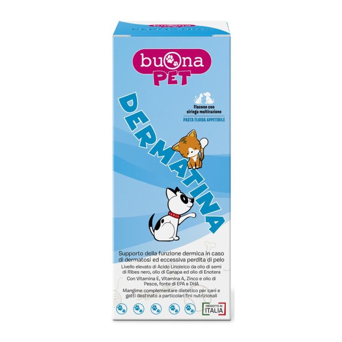 Buonapet Dermatina crema dermatologica lenitiva per cani e gatti flacone 90 grammi Buonapet Dermatina crema dermatologica lenitiva per cani e gatti flacone 90 grammi