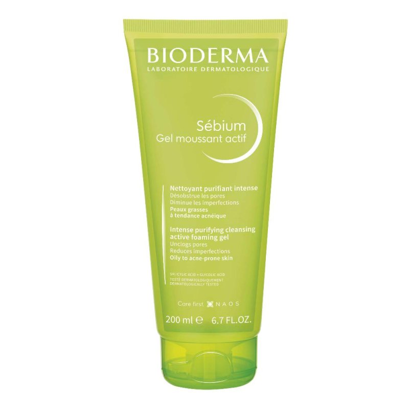 Bioderma Sebium Moussant Actif Gel Detergente Pelle Grassa 200ml Bioderma Sebium Moussant Actif Gel Detergente Pelle Grassa 200ml