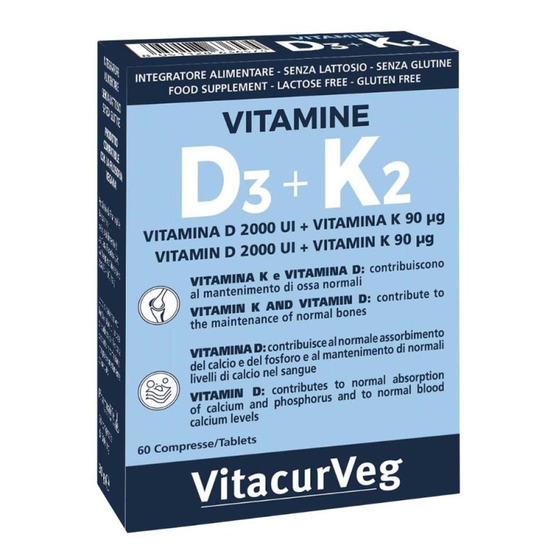 Vitamine D3+K2 60 Compresse Vitamine D3+K2 60 Compresse