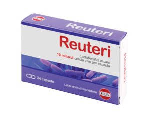 Kos Reuteri 10 Miliardi Integratore Regolarità Flora Intestinale, 24 Capsule