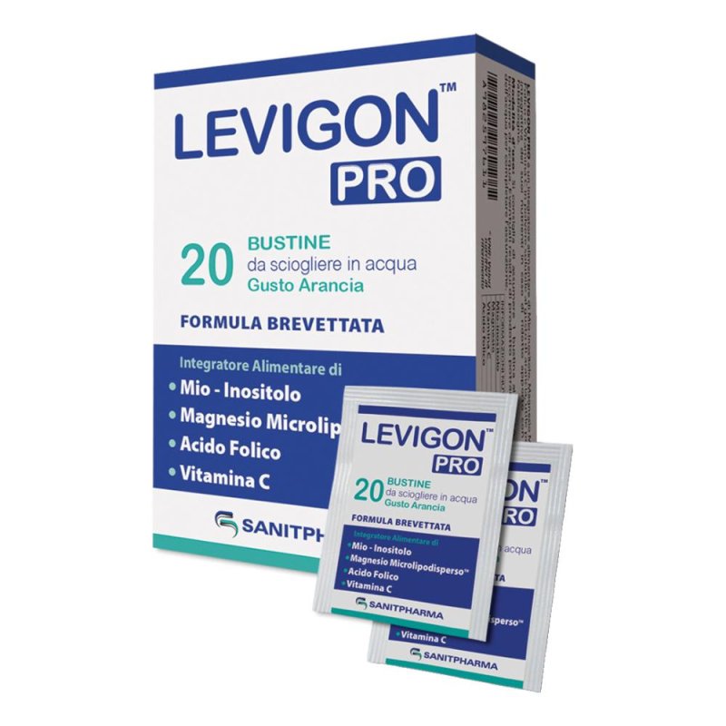 Levigon Pro Integratore con Mio-Inositolo, Magnesio e Acido Folico - 20 Bustine da 60 g Levigon Pro Integratore con Mio-Inositolo, Magnesio e Acido Folico - 20 Bustine da 60 g
