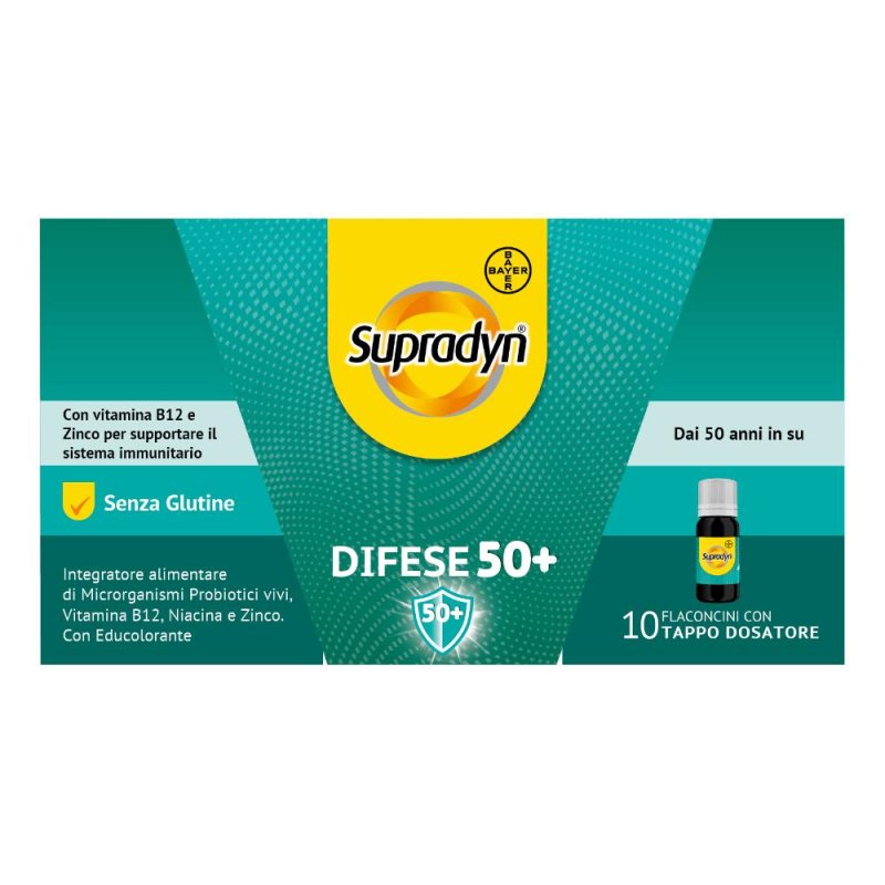 Supradyn Difese 50+ 10 flaconcini da 10 ml Supradyn Difese 50+ 10 flaconcini da 10 ml