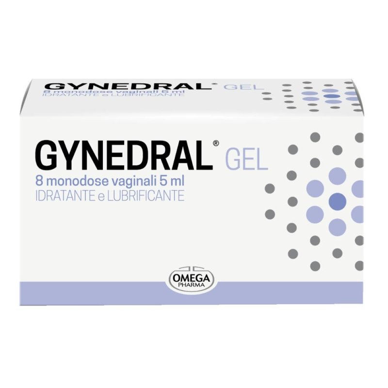 Gynedral Gel Vaginale - Idratante e Riparatore Intimo - 8 Monodosi da 5 ml