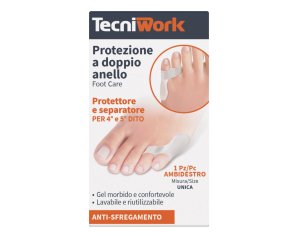 Protettore 5 dita doppio anello - protezione in gel per dita dei piedi