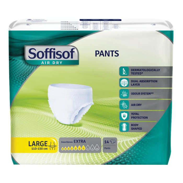 S.i.l.c. Pannolone Soffisof Air Dry Pants Extra L 14 Pezzi S.i.l.c. Pannolone Soffisof Air Dry Pants Extra L 14 Pezzi