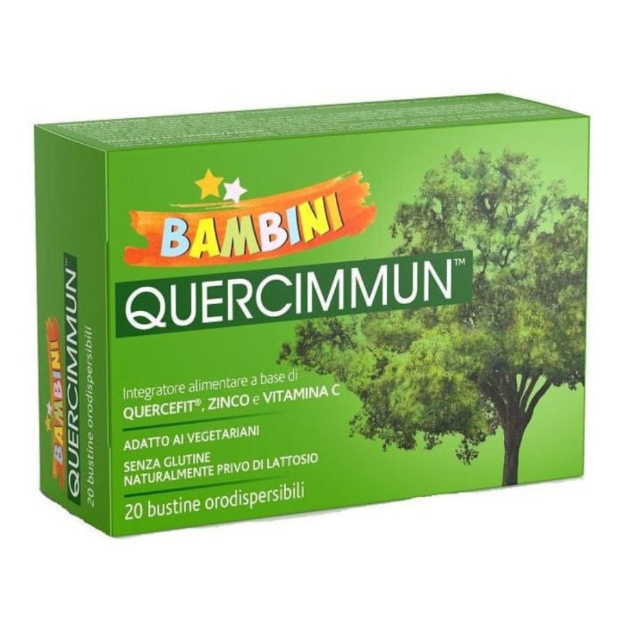 Quercimmun Bambini Integratore Difese Immunitarie 20 Bustine Orosolubili Quercimmun Bambini Integratore Difese Immunitarie 20 Bustine Orosolubili