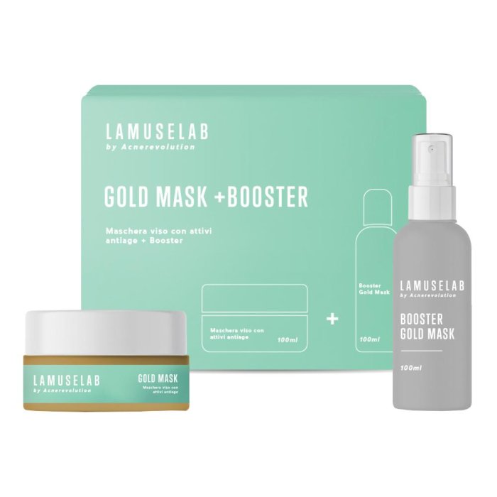 Lamuselab Gold Mask Booster Maschera Antiage oro 100 ml Lamuselab Gold Mask Booster Maschera Antiage oro 100 ml