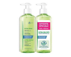 Ducray Extra Delicato shampoo Dermoprotettivo 2 x 400 ml