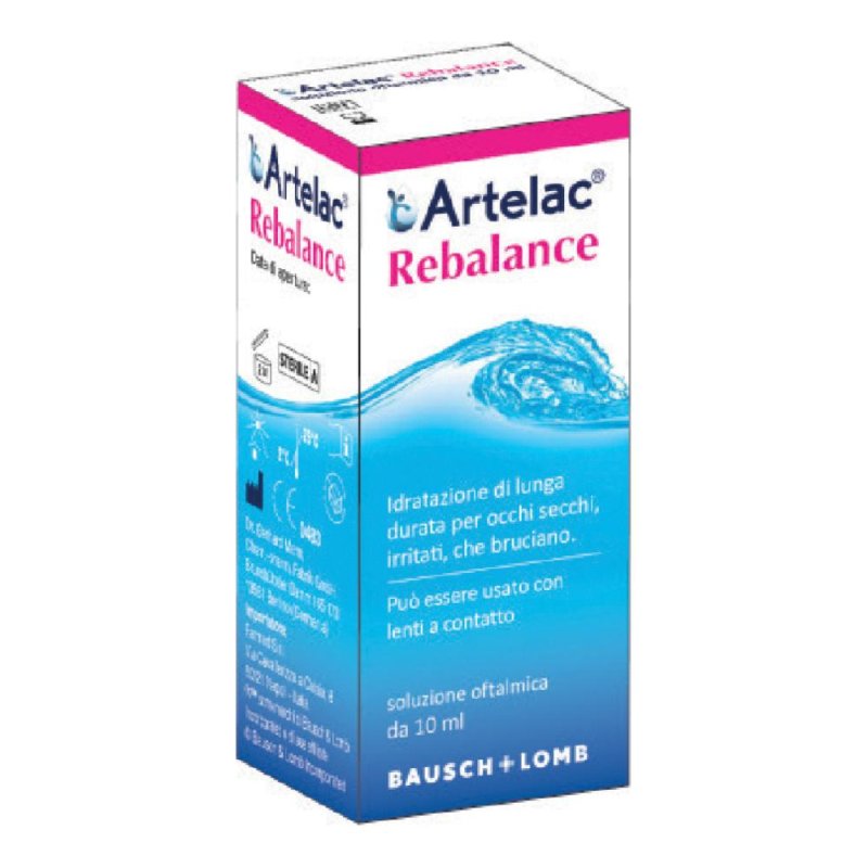 Artelac Rebalance 10 ml lubrificante oftalmico per secchezza oculare persistente Artelac Rebalance 10 ml lubrificante oftalmico per secchezza oculare persistente