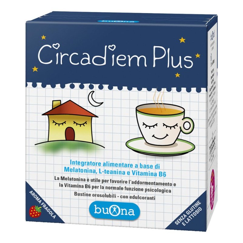 Circadiem Plus 20 Bustine Integratore per il Ritmo Circadiano e la Buona Qualità del Sonno Circadiem Plus 20 Bustine Integratore per il Ritmo Circadiano e la Buona Qualità del Sonno