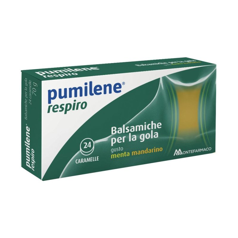 Montefarmaco Pumilene - Respiro Caramelle Balsamiche per la Gola 24 caramelle Montefarmaco Pumilene - Respiro Caramelle Balsamiche per la Gola 24 caramelle