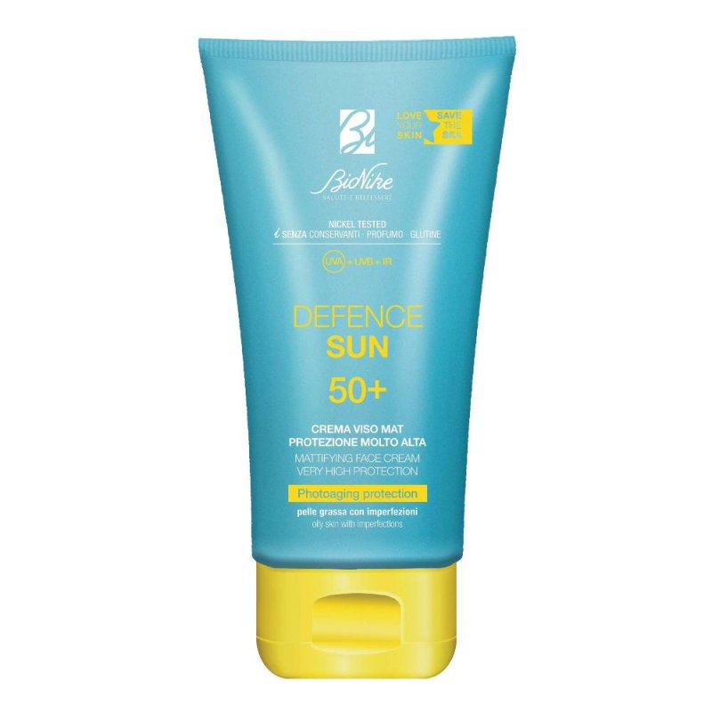 Bionike Defence Sun Crema Viso Mat 50ml SPF50+ Bionike Defence Sun Crema Viso Mat 50ml SPF50+